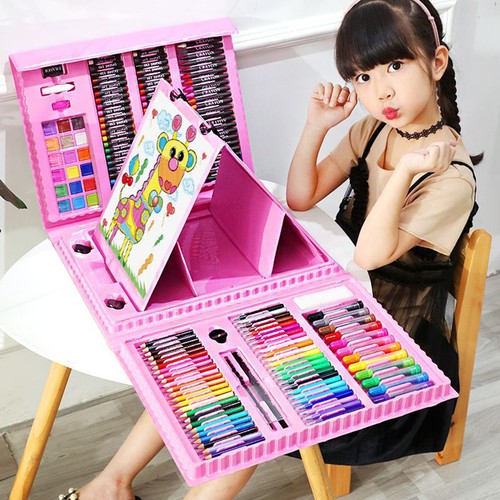 208pcs kids art set box - kids,