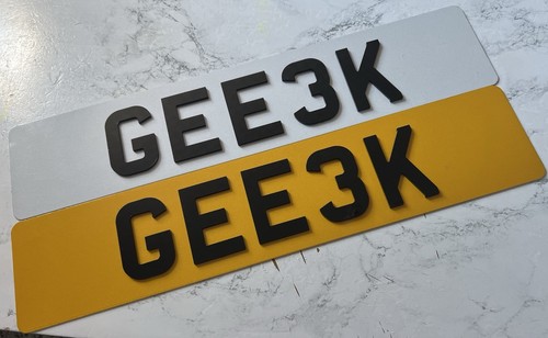 Gee3k private reg geek plate - reg, |