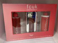 Fcuk Connect Her 100ml Edt ,Fragrance Mist 250ml & Body Lotion Gift Set