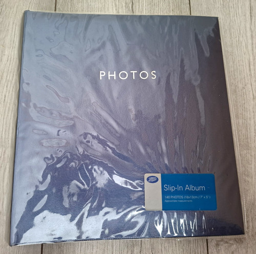 Boots slip photo album blue - slip-in,
