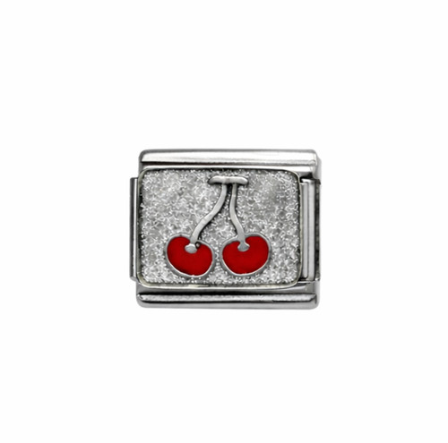 Cherry italian charm link - charm,