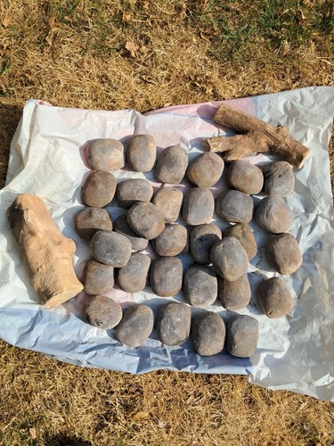 Ceramic coals and logs for - and,