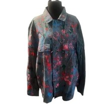 NWOT Zara Unisex Custom Splatter paint Jacket, Size XL