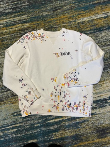 Dior paint splatter sweater - paint,