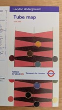 2005 Jun 'Untitled' Gary Hume London Underground Tube Map Mint Condition