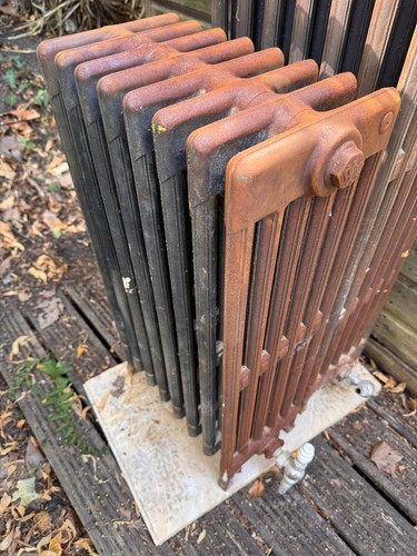 Vintage cast iron radiator