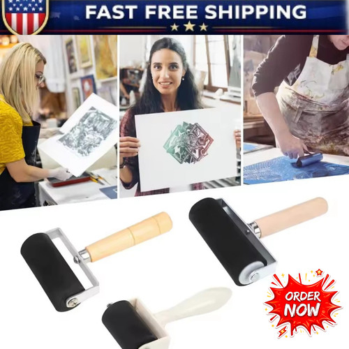 Hard rubber roller printing - hard,