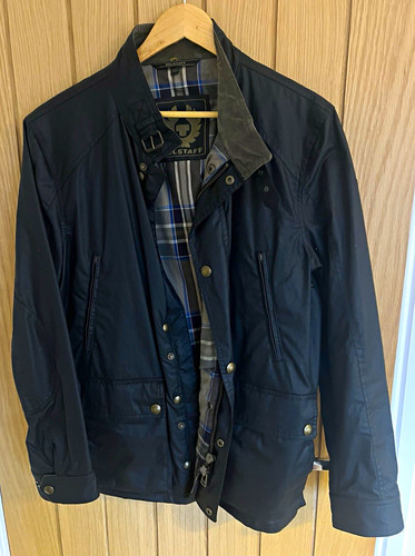 Belstaff men black waxed - belstaff,
