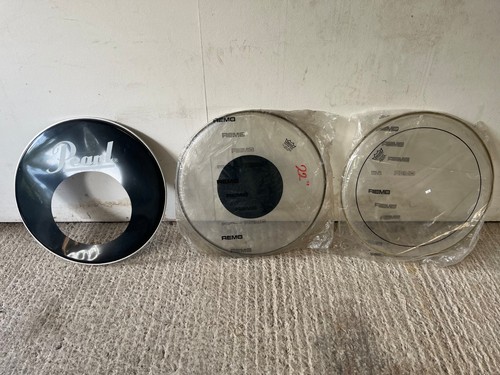 Assorted drum heads - heads, remo