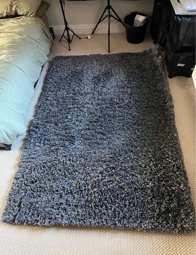 Ikea grey shaggy - shaggy, 133cm