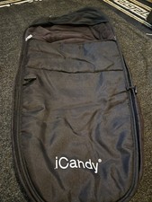 Icandy Cosytoes Footmuff FLEECE LINING.Black.winter Essential.Very Good 
