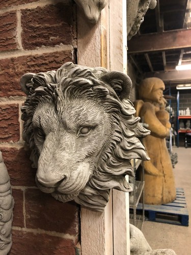 Lions head wall hanging - , plaque