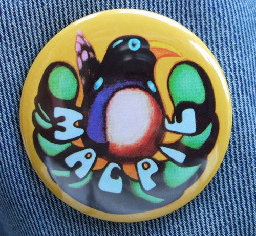 Magpie badge repro big 56mm - badge, --