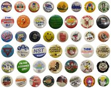 Genuine Retro/Vintage 1980s Metal Pin Badges~Many Available~Pick Yours~NOT Repro