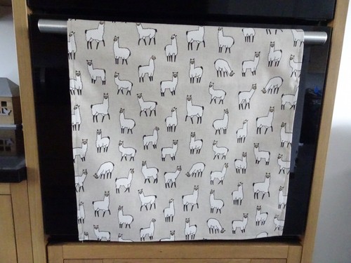 Alpaca tea towel handmade - alpaca,