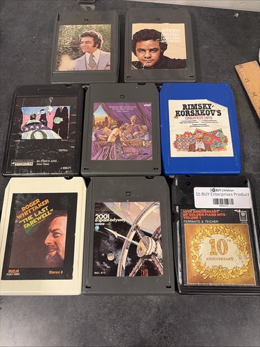 Eight track tapes lot - tapes, of