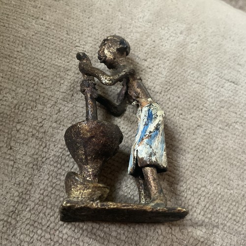Antique african ashanti bronze - antique,