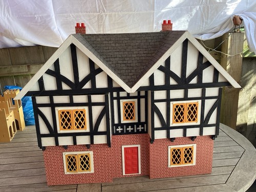 Vintage wooden dolls - wooden, house