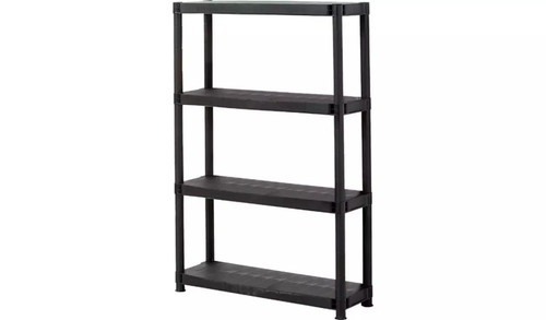 Tier plastic shelving - 4, |