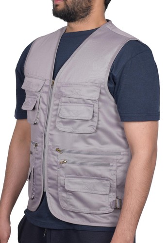 Men multi pockets vest - multi,