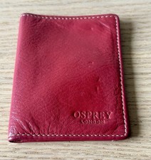 Osprey London Red Leather Card
