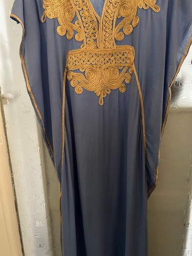 Moroccan kaftan abaya - kaftan, blue