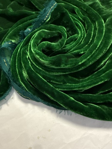 Silk velvet fabric long - silk,