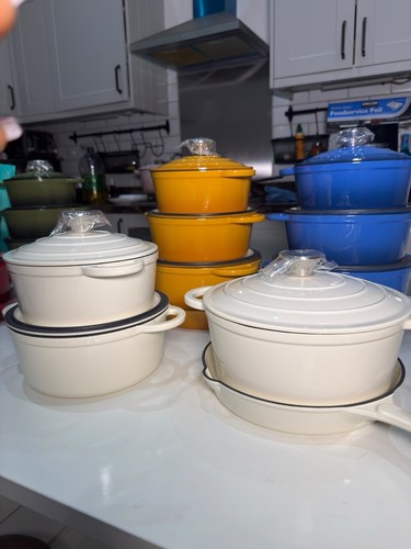 Cast iron enamel casserole pot - iron,