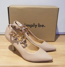 Ladies Camel Wide Fit Stiletto