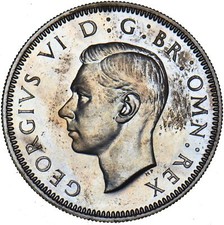 1950 Proof English Shilling - George VI British Coin - Very Nice