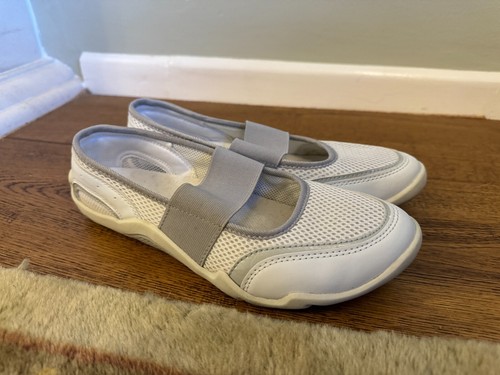 Womens lands end white - womens, loafer