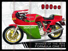 Ducati 900cc retro - retro, metal