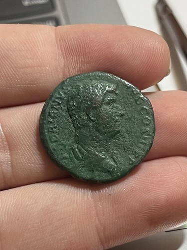 Rare 136 hadrian roman - ad, as