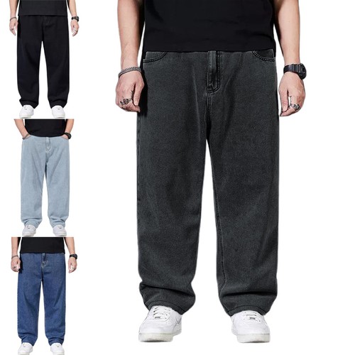 Plus size men stretch jeans - plus, men's