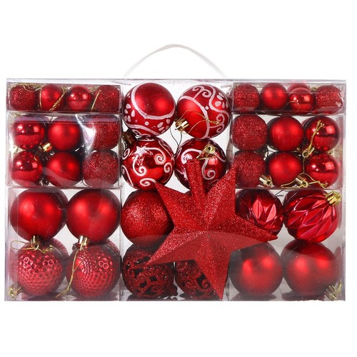 Red 101 pcs - 101, baubles