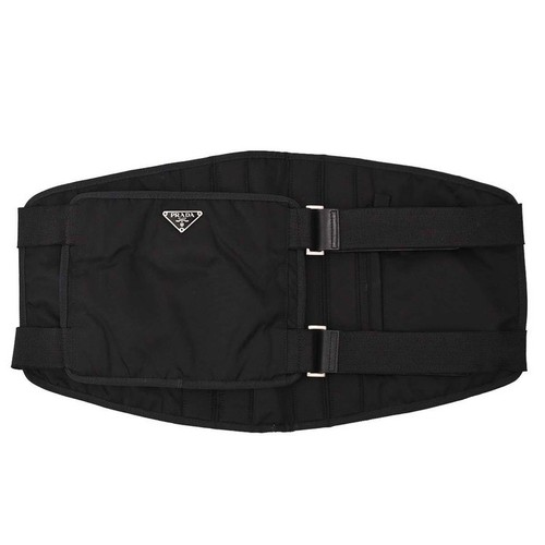 Prada black nylon - corset, waist