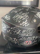SPEEDWAY HELMET SIGNED BY OVER 30 USA RIDERS