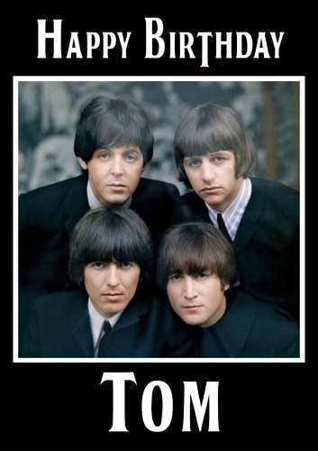 Personalised beatles birthday - personalised,