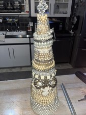 handmade pearl christmas tree