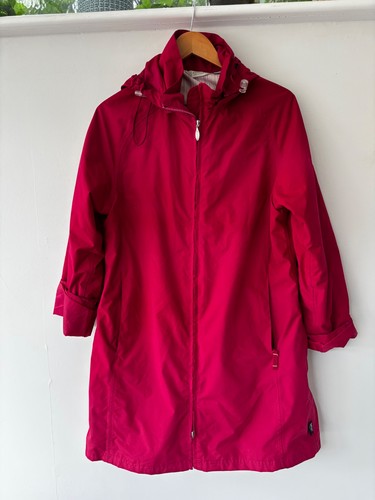 Regatta red long raincoat size