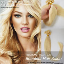 1G 16"-22" Double Drawn Remy Pre bonded U Nail Tip Keratin Human Hair Extensions