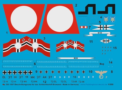 Peddinghaus decals 200 1557 - decals, 1:200