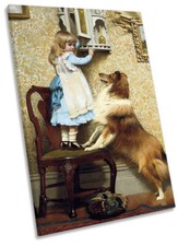 Charles Burton Barber A Secret Place  Picture CANVAS WALL ART Portrait Print