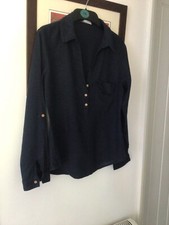 ladies navy blue zara top size small