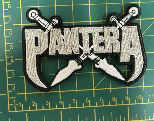 Pantera silver swords cut - cut, out