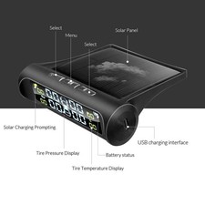 Wireless TPMS LCD Car Tire Pressure Monitoring System + 4 External Sensors UK