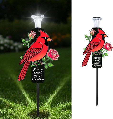 Solar cardinal memorial stakes - memorial,