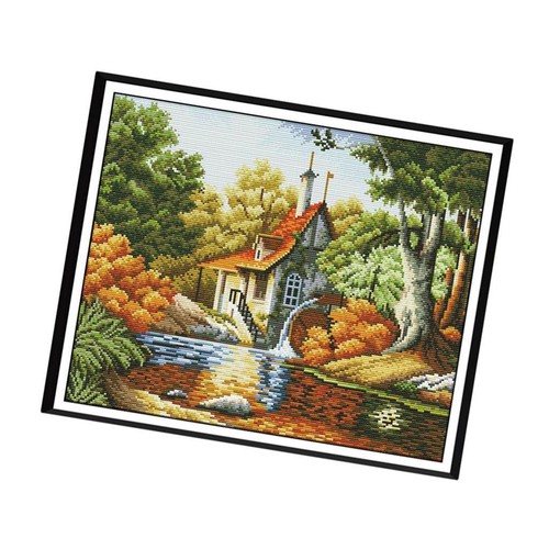 Stamped cross stitch kit diy - stitch,