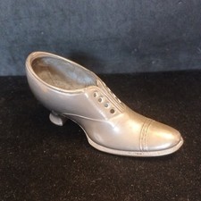 Silver Tone Metal Shoe