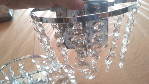 Pair saskia wall lights chrome - wall,